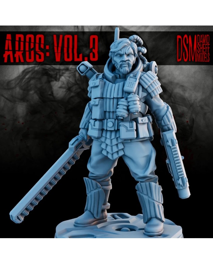 Corporation Security Squad Commander|David Sheff Models|Veteran Warbands