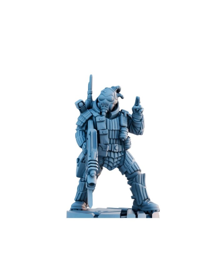Corporation Security Squad Leader|David Sheff Models|Veteran Warbands