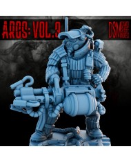 Corporation Security Unit with Heavy Weapon|David Sheff Models|Veteran Warbands