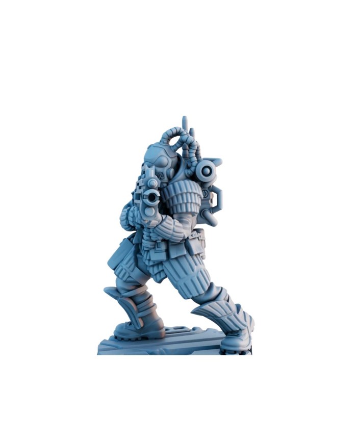 Corporation Security Unit in Action|David Sheff Models|Veteran Warbands