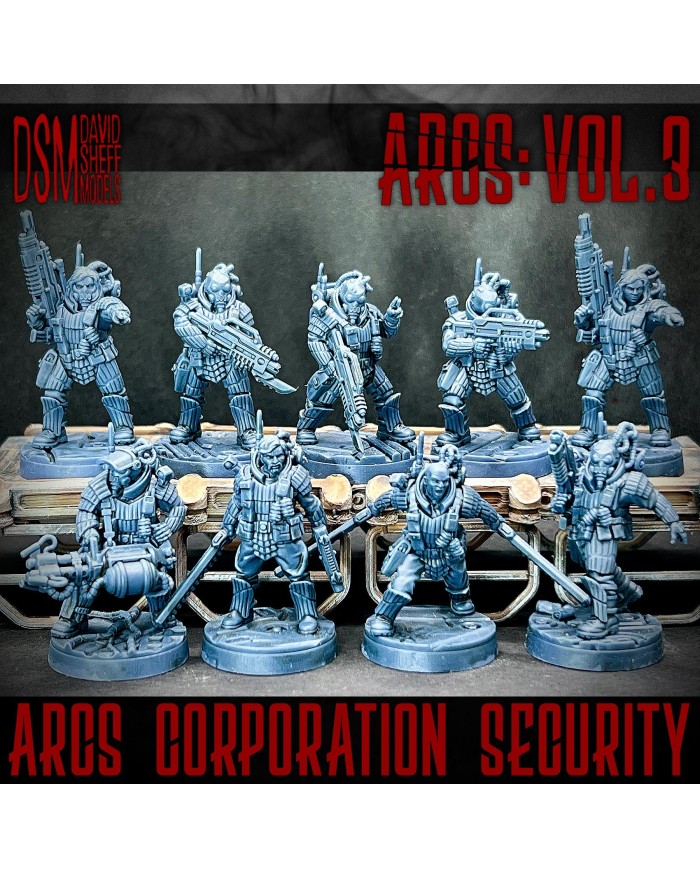 Corporation Security Sniper Unit|David Sheff Models|Veteran Warbands