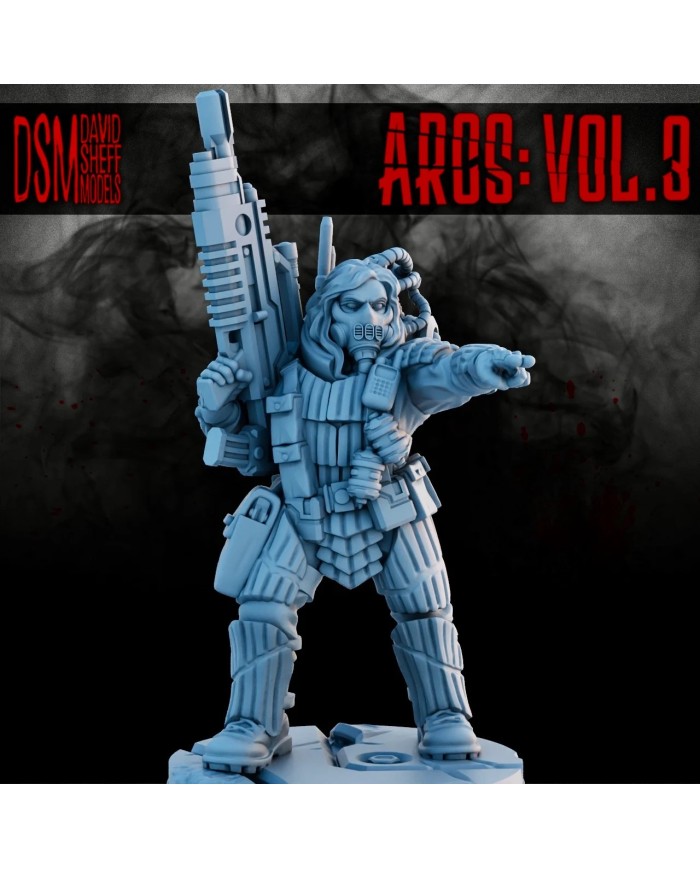 Corporation Security Sniper Unit|David Sheff Models|Veteran Warbands