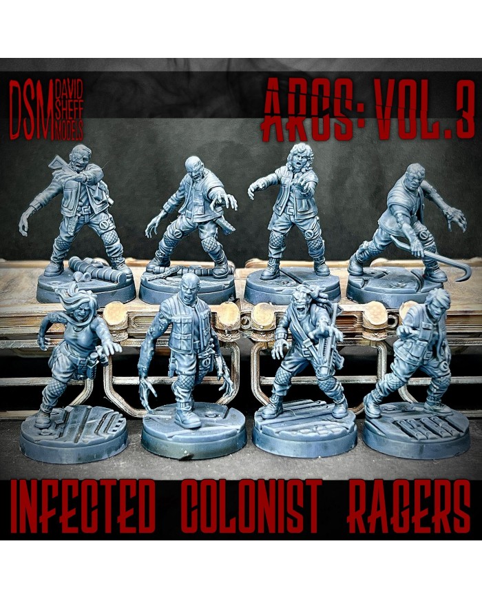 Infected Colonist Rager - 3|David Sheff Models|Space Horrors