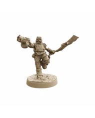Metalhead with Rotating Shotgun and Slicer|David Sheff Models|Postapocalyptic Warbands