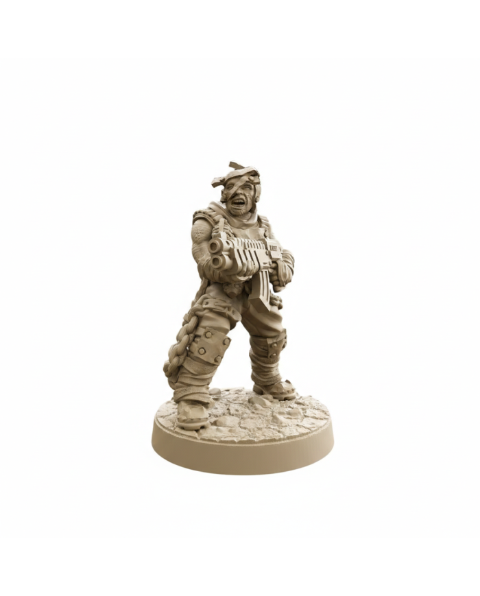 Metalhead with Assault Rifle - 2|David Sheff Models|Postapocalyptic Warbands
