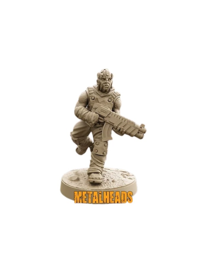 Metalhead with Assault Rifle - 3|David Sheff Models|Postapocalyptic Warbands