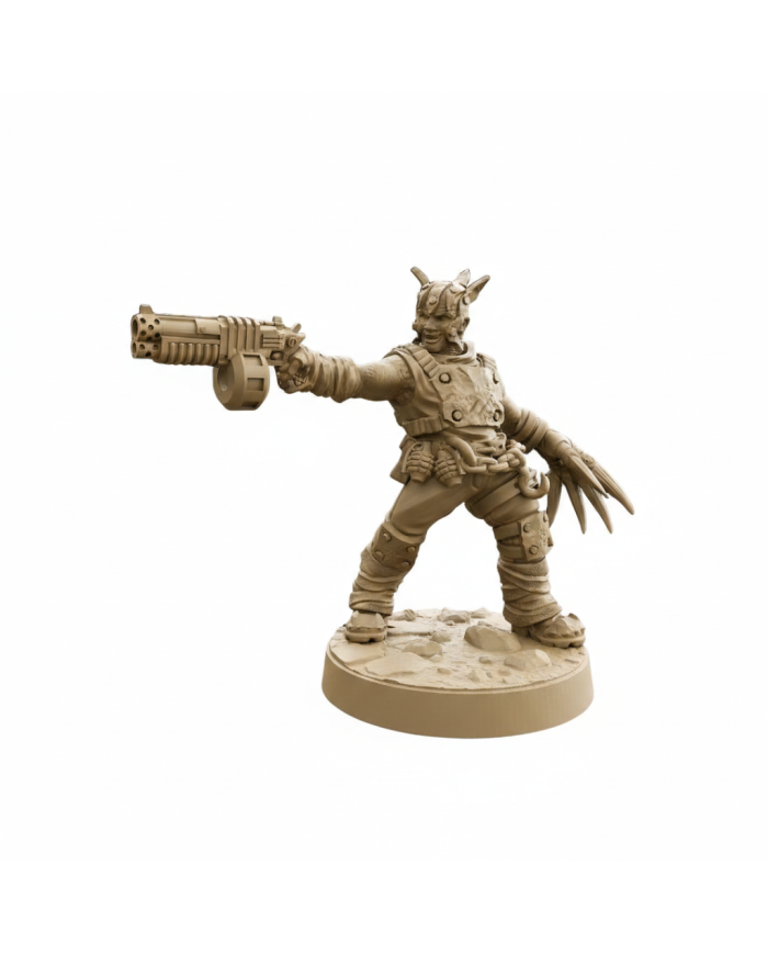 Metalhead with Rotating Shotgun and Blade Claw|David Sheff Models|Postapocalyptic Warbands