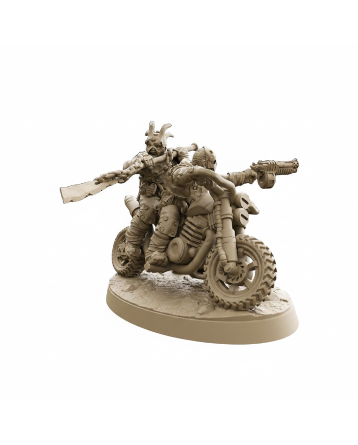 Metalhead Bikers|David Sheff Models|Postapocalyptic Warbands