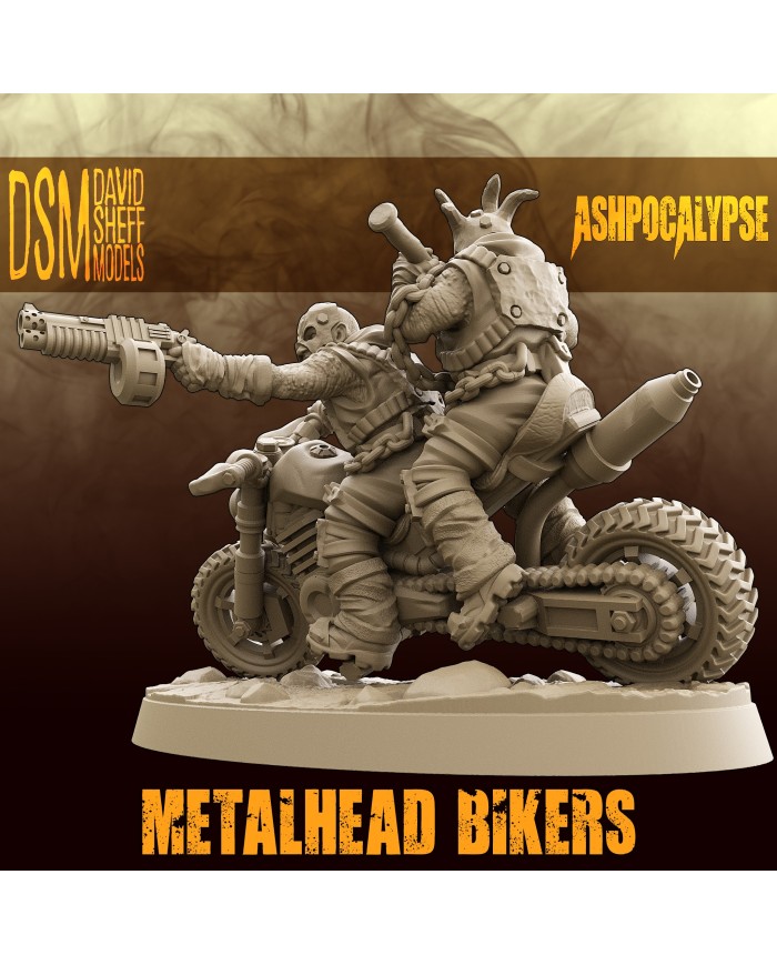 Metalhead Bikers|David Sheff Models|Postapocalyptic Warbands
