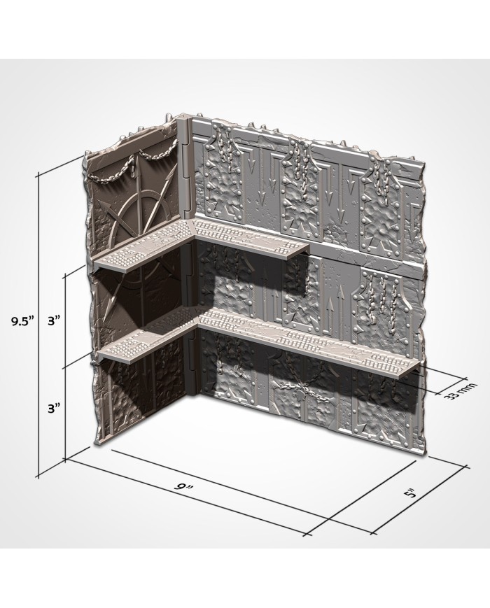 3-Story Building WTC 40K Chaos Foldable - 10E|Txarli Factory|WTC 40K Terrain