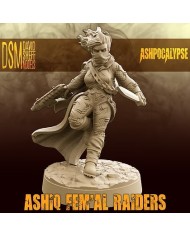 Ashiq Fem'Al Raider with Gun and Sword - 1|David Sheff Models|Postapocalyptic Warbands