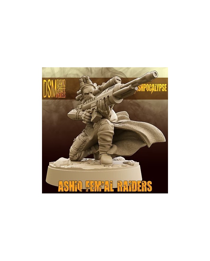 Ashiq Fem'Al Raider Sniper|David Sheff Models|Postapocalyptic Warbands