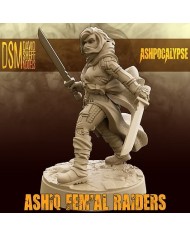 Ashiq Fem'Al Raider with Two Swords|David Sheff Models|Postapocalyptic Warbands