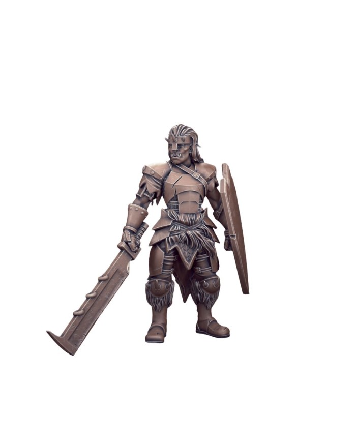 Guerrera Orco | TytanTroll Miniatures | Guerreros | Terrainandminis