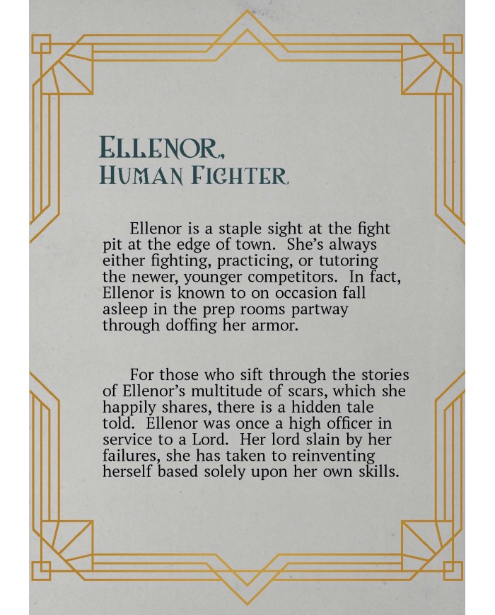 Guerrera Humana - Ellenor|The Printing Goes Ever On|Guerreros