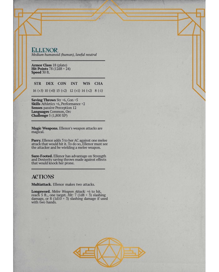 Guerrera Humana - Ellenor|The Printing Goes Ever On|Guerreros