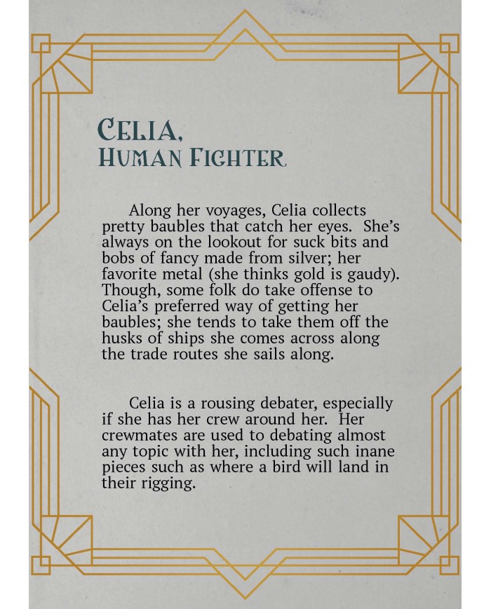 Human Fighter - Celia|The Printing Goes Ever On|Fighters