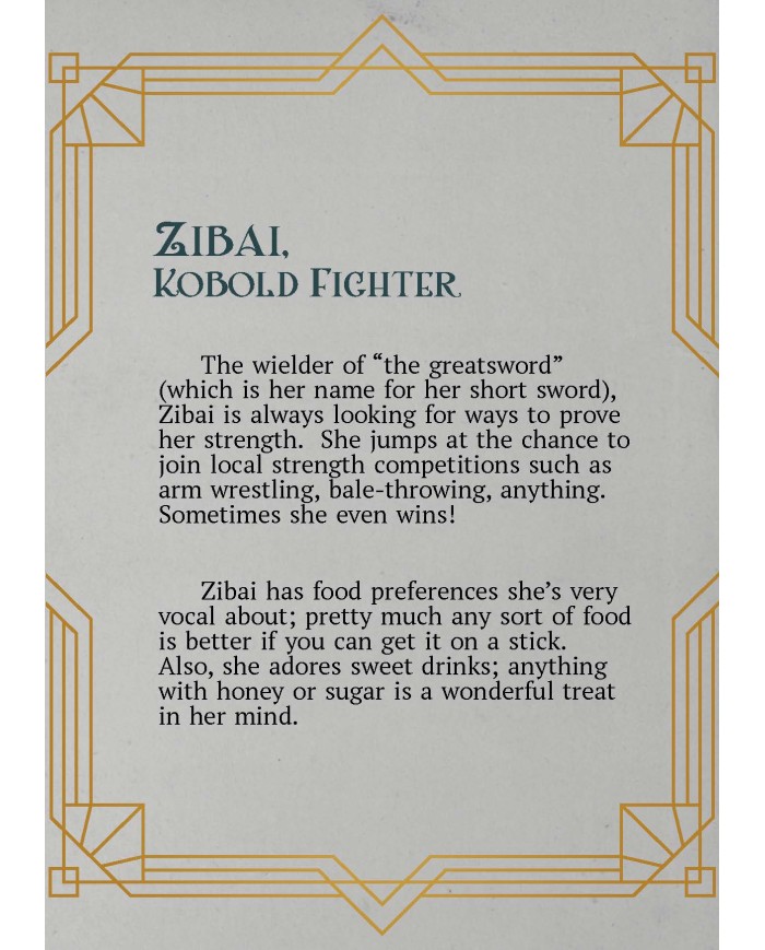 Guerrera Kobold - Zibai|The Printing Goes Ever On|Guerreros
