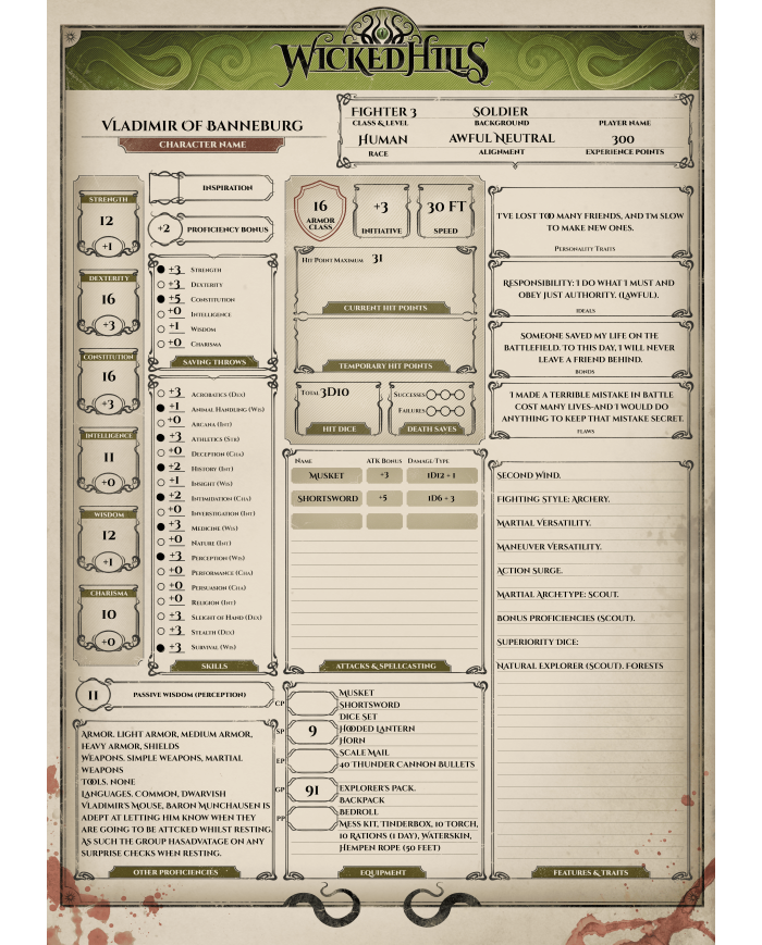 Vladimir of Banneburg | Great Grimoire | Fighters | Terrainandminis