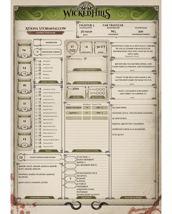 Athena Stormhallow|Great Grimoire|Fighters