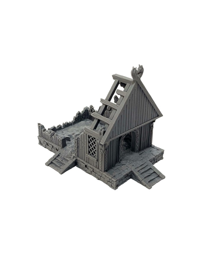 Ruinas del Hogar del Guerrero del Reino de Sajonia|Conquest Creations|Escenografía Reino de Sajonia