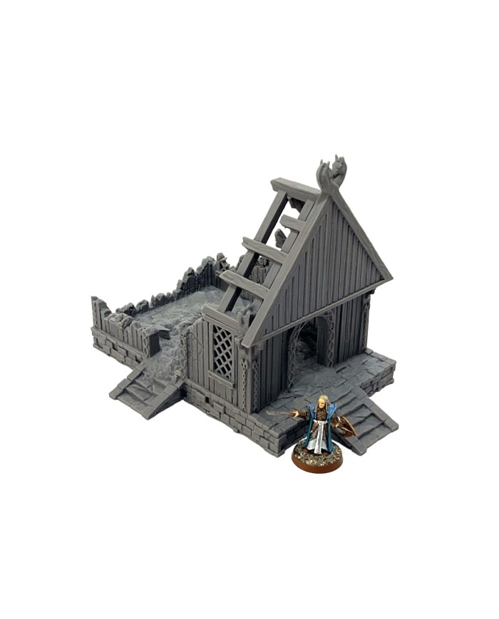 Ruinas del Hogar del Guerrero del Reino de Sajonia|Conquest Creations|Escenografía Reino de Sajonia