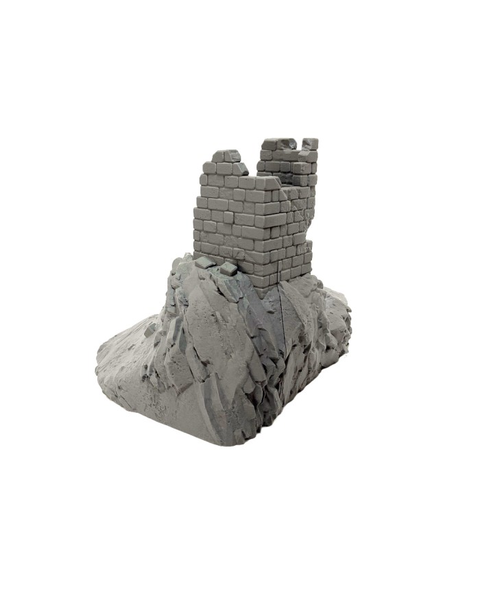Colina Realista con Torre en Ruinas|Txarli Factory|Colinas y Montañas