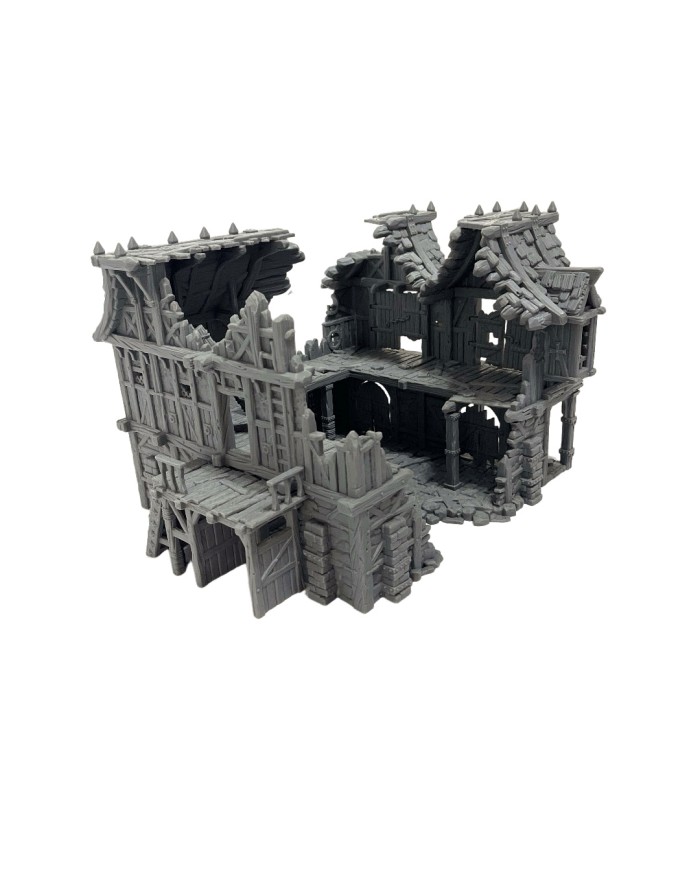 Warehouse 17 Ruin of Hexengarde City|Tired World Studio|Mordheim Terrain