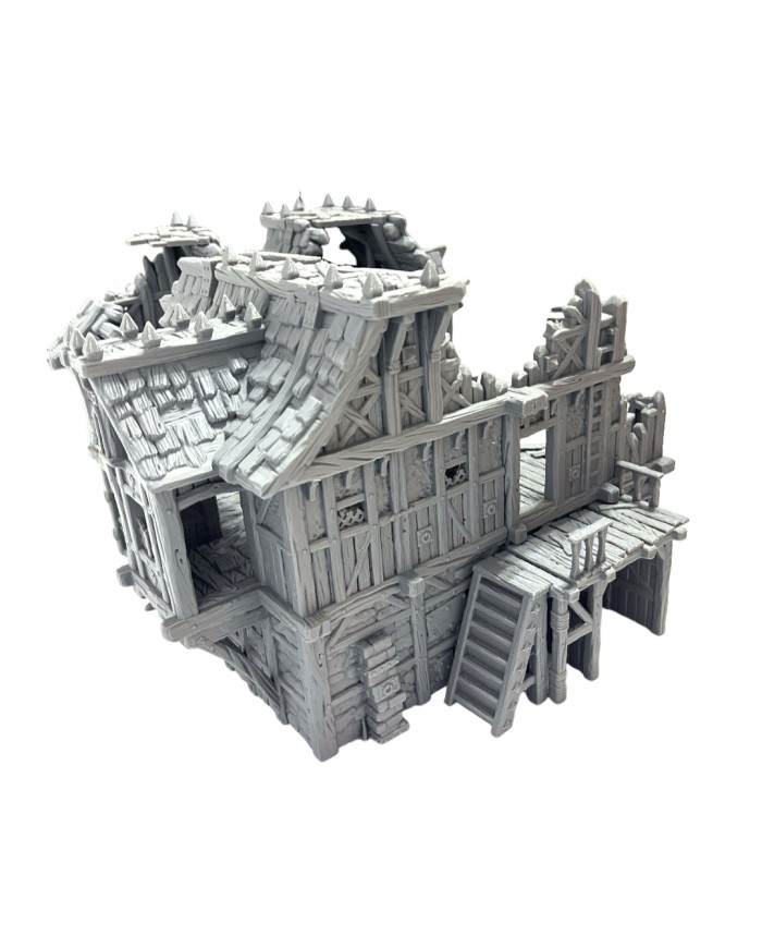 Warehouse 17 Ruin of Hexengarde City|Tired World Studio|Mordheim Terrain