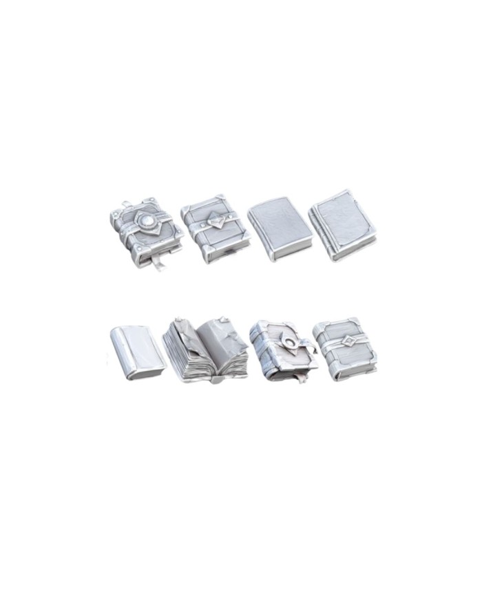 Libros Estilizados - Set B (x8)|STL Mini Bits|Accesorios Fantasía