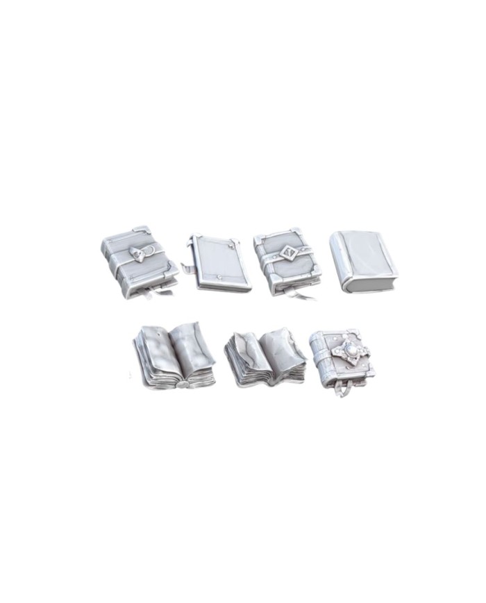 Libros Estilizados - Set C (x7)|STL Mini Bits|Accesorios Fantasía