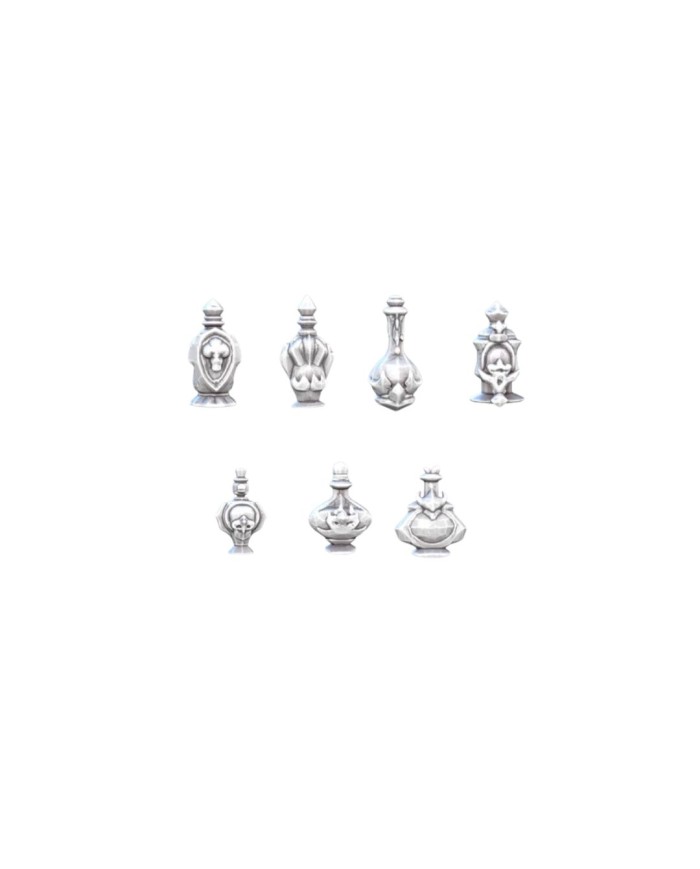 Pociones Mágicas - Set B (x7)|STL Mini Bits|Accesorios Fantasía