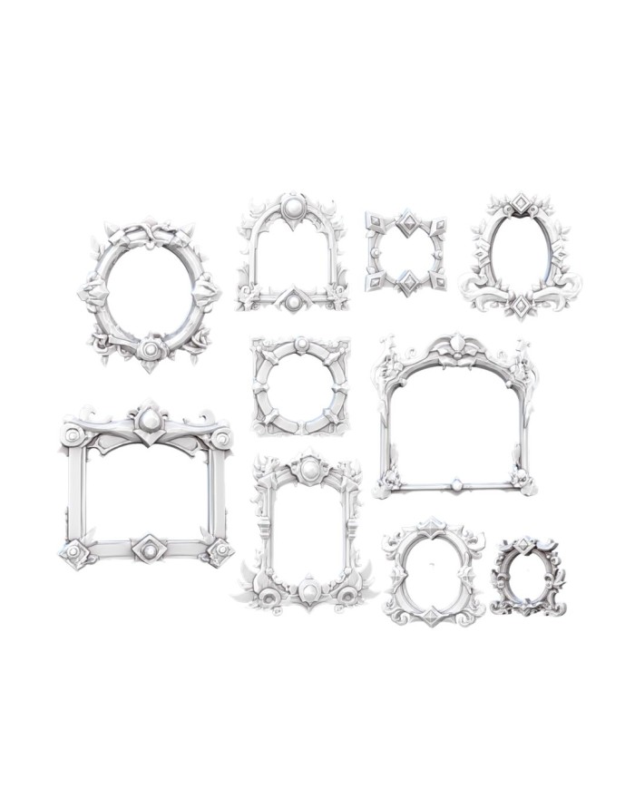 Marcos de Cuadros (x10)|STL Mini Bits|Accesorios Fantasía