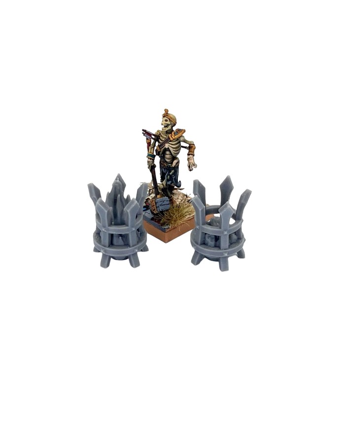 Braziers of Hexengarde City|Tired World Studio|Mordheim Terrain