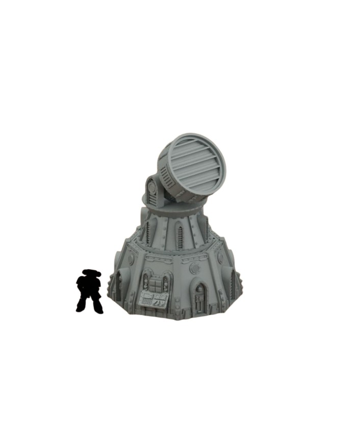 Medium Grimdark Turret Searchlight|Fabricator's Lair|Grimdark Defenses