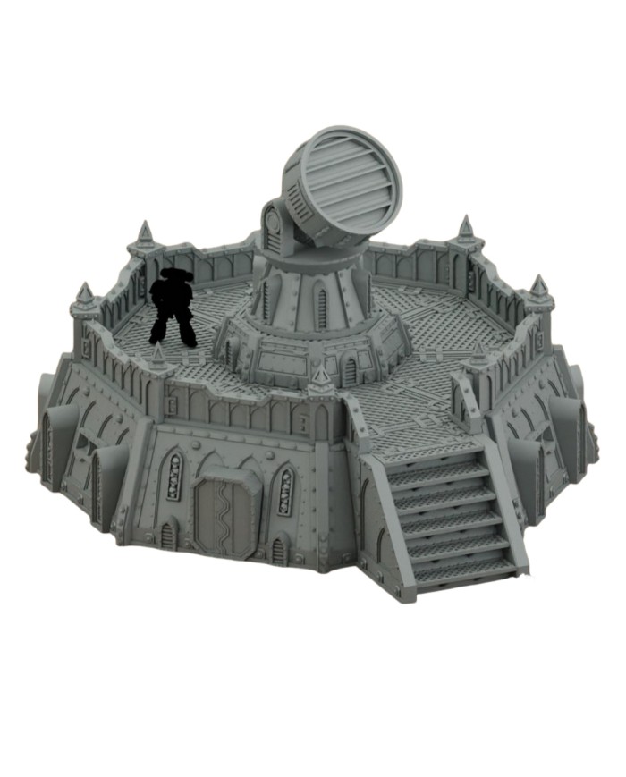 Torreta de Iluminación Grimdark Grande|Fabricator's Lair|Defensas Grimdark