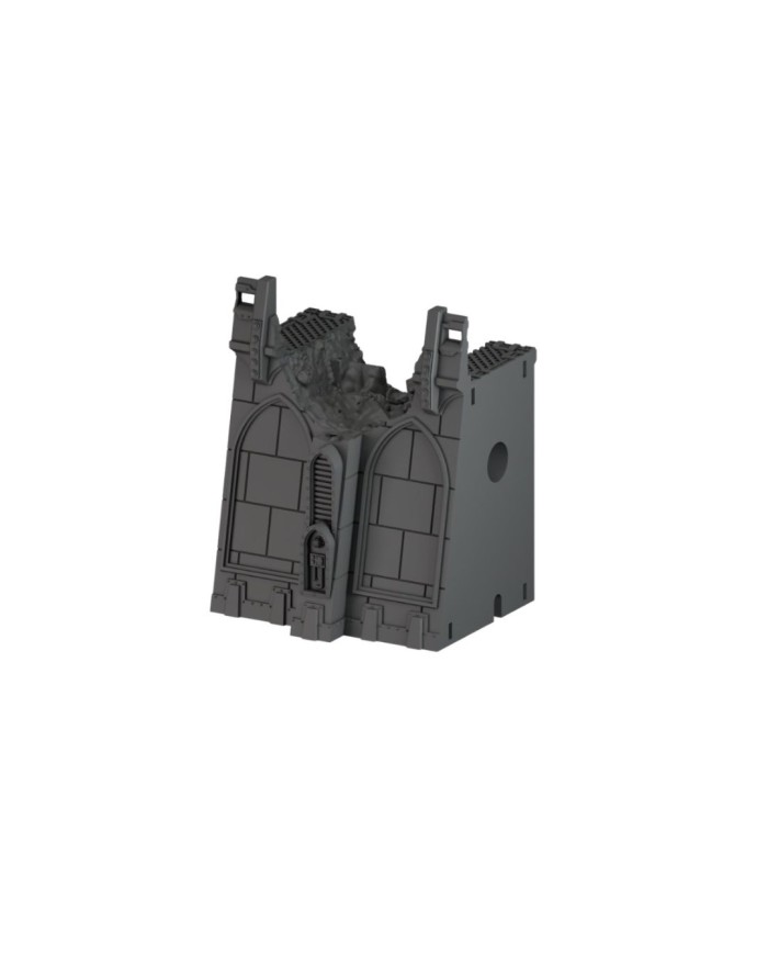 Grimdark Fortress Damaged Wall|Fabricator's Lair|Grimdark Defenses