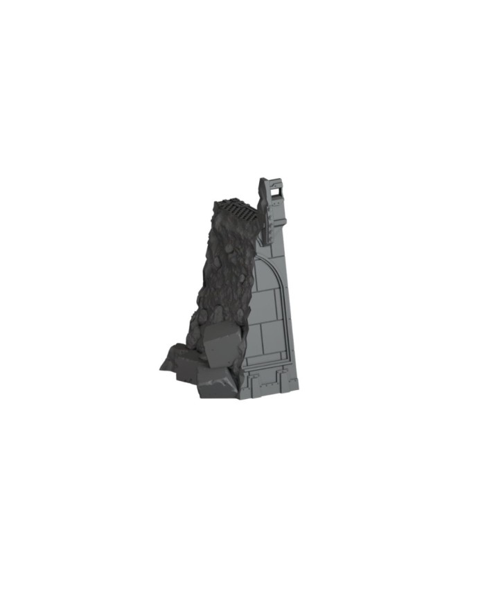 Muro de Fortaleza Grimdark Destruido - B|Fabricator's Lair|Defensas Grimdark