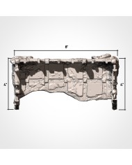 Ruinas Infectadas en C (8"x4")|Txarli Factory|Escenografía Ruinas 40K