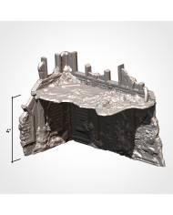 Infected Ruins in L-Shape (8"x4") - B|Txarli Factory|40K Ruins Terrain