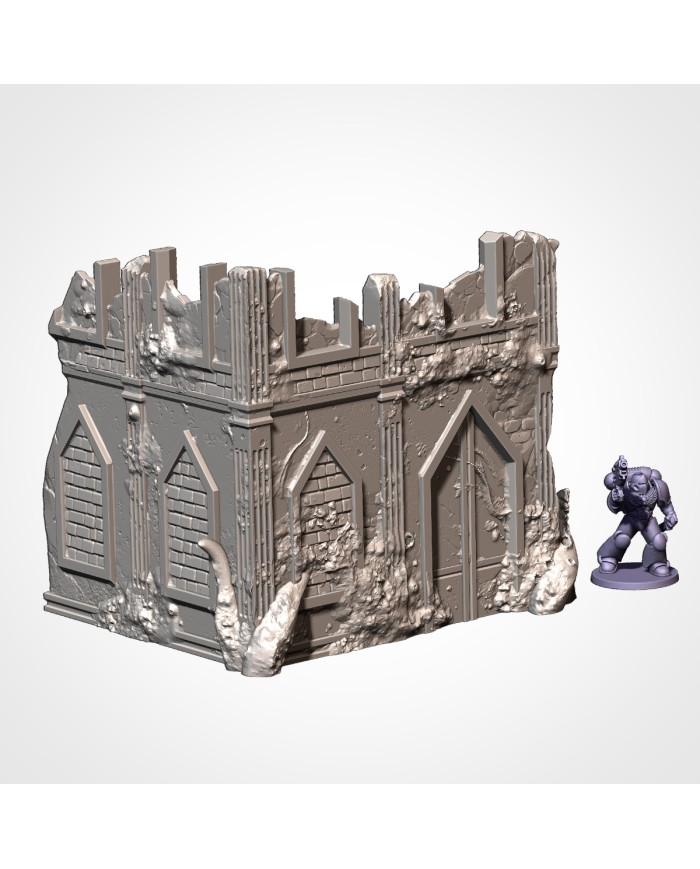 Infected Ruins (6"x5") - A|Txarli Factory|40K Ruins Terrain