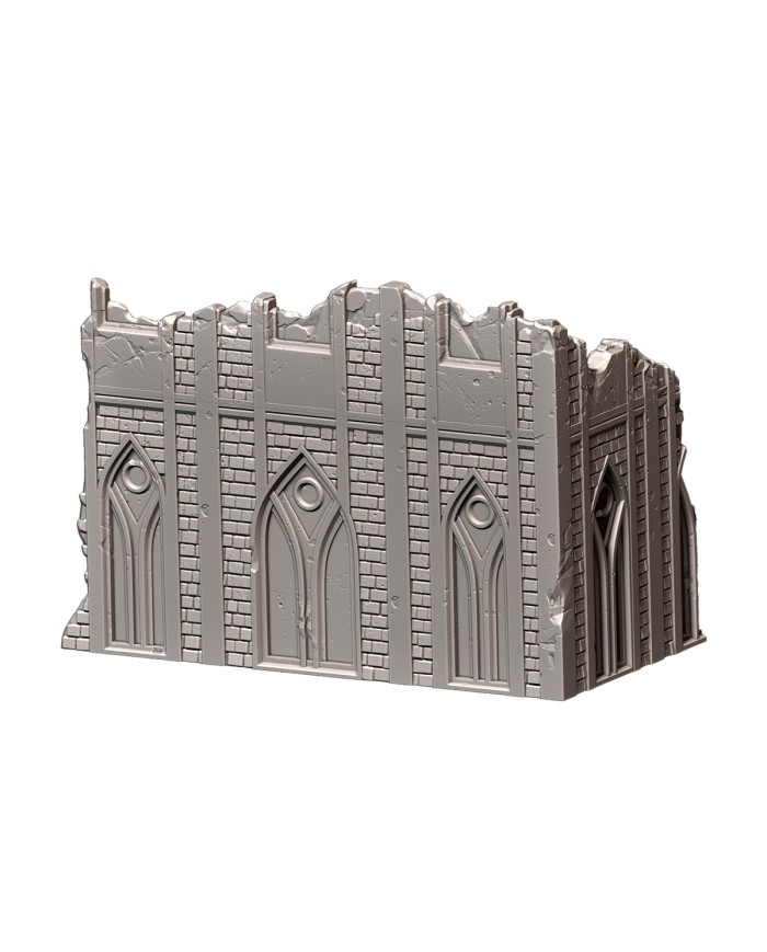 Ruinas Clásicas en L (8"x4") - B|Txarli Factory|Escenografía Ruinas 40K