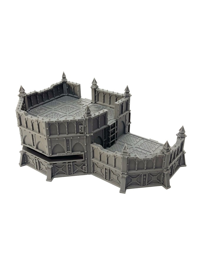 Grimdark Bunker with Right Wing|Fabricator's Lair|Grimdark Defenses