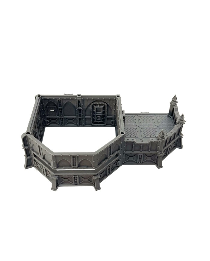 Grimdark Bunker with Right Wing|Fabricator's Lair|Grimdark Defenses
