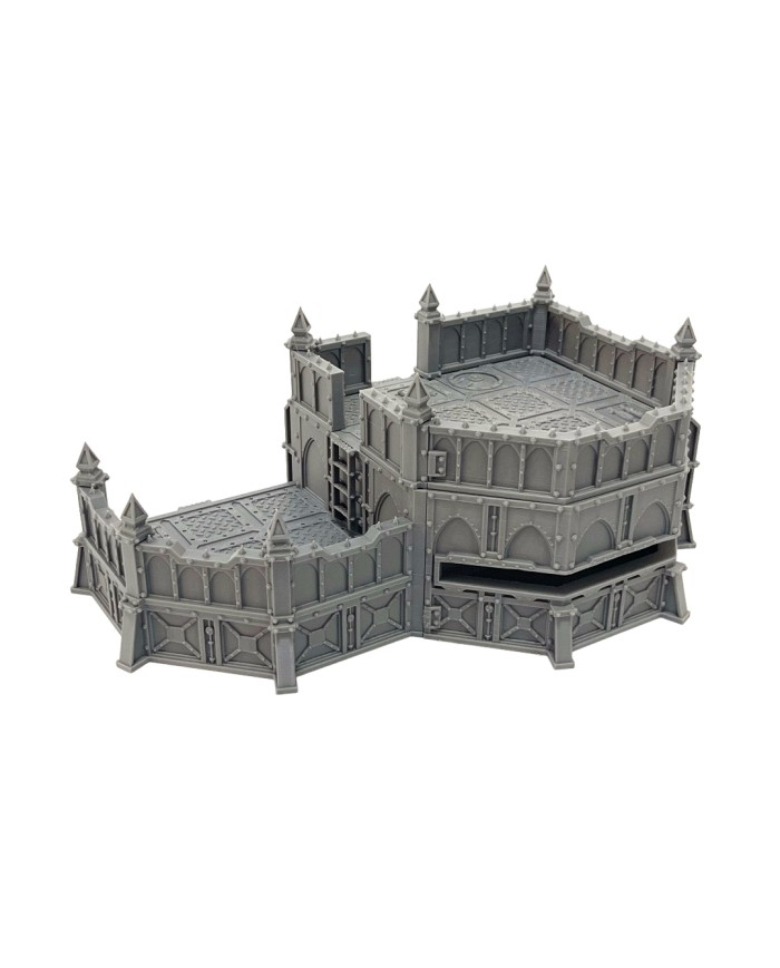 Grimdark Bunker with Left Wing|Fabricator's Lair|Grimdark Defenses