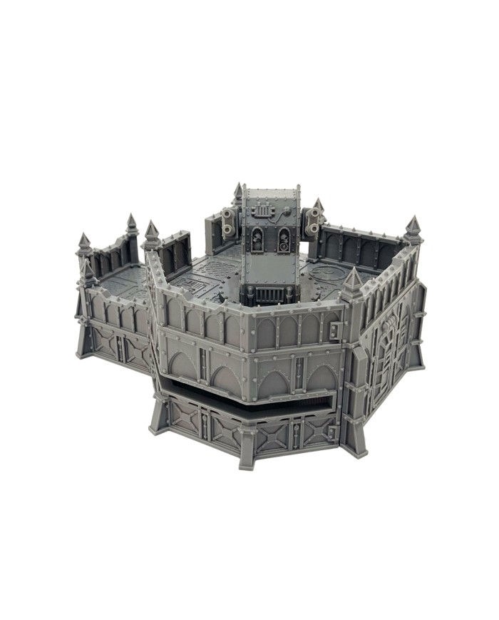 Búnker Grimdark con Ala Izquierda y Torreta|Fabricator's Lair|Defensas Grimdark