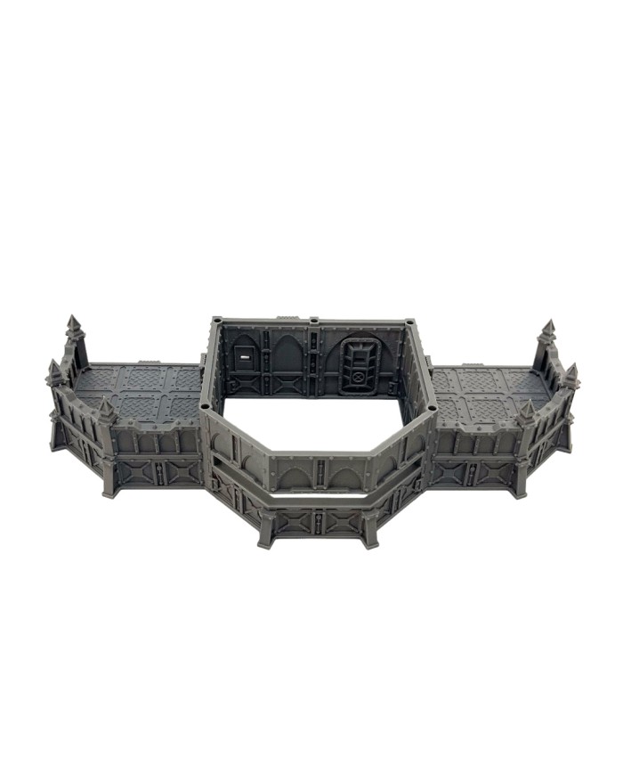 Grimdark Bunker with Double Wing and Turret|Fabricator's Lair|Grimdark Defenses