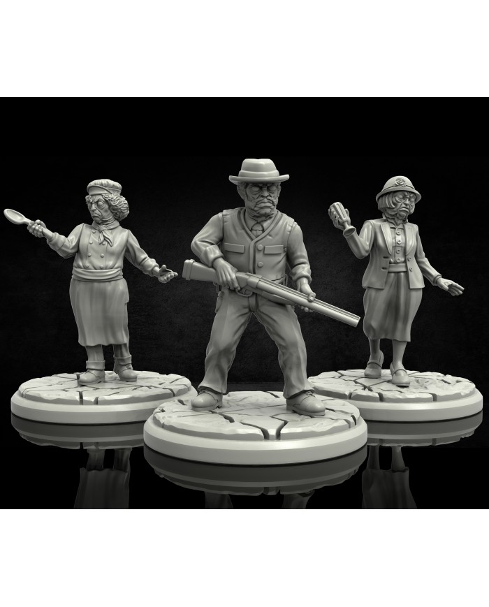 Tres Híbridos - B|Adaevy Creations|Humanoides de Cthulhu