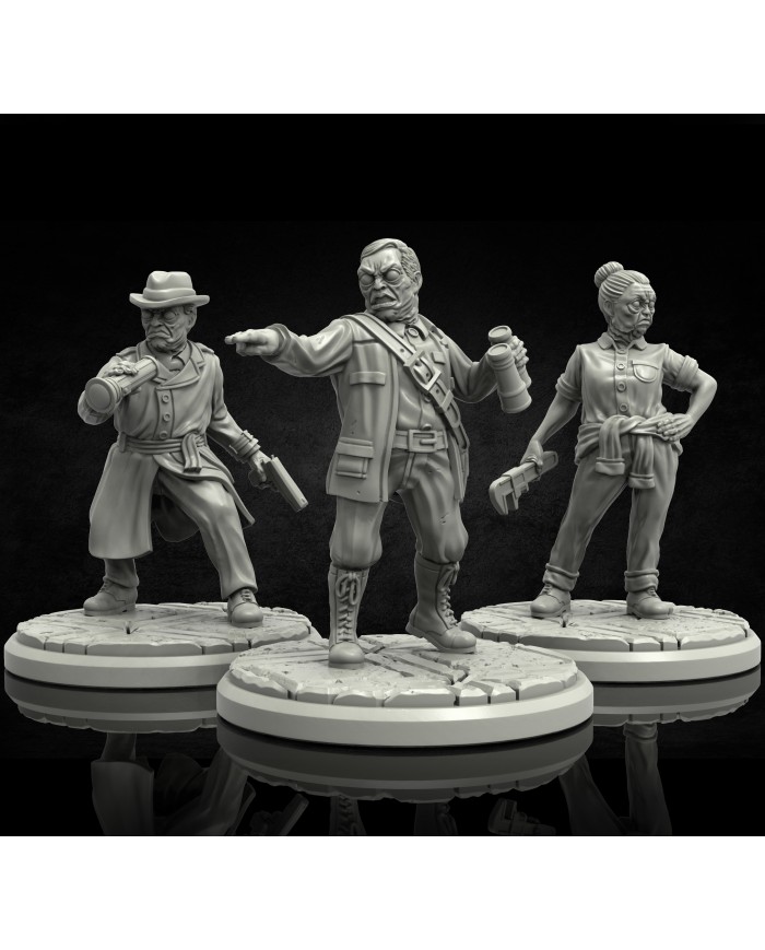 Tres Híbridos - C|Adaevy Creations|Humanoides de Cthulhu