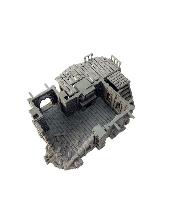 Von Ulfmann Manor Ruin of Hexengarde City|Tired World Studio|Mordheim Terrain